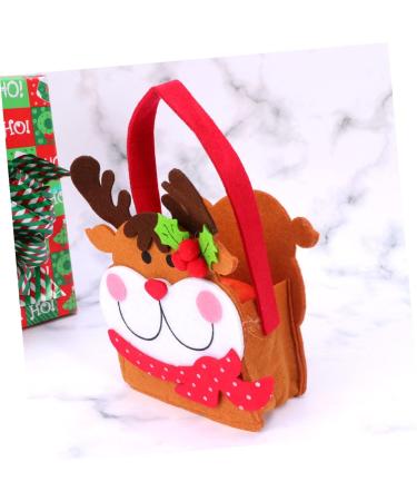Ciieeo Christmas Bags Christmas Decorations Holiday Present Bag Christmas Candy Pouch 3D Candy Bag - Buy Online on GoSupps.com