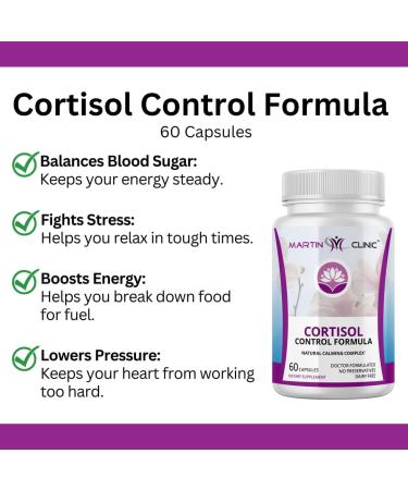 MARTIN CLINIC Cortisol Stress Balance + Calm Recovery Daily Support for Healthy Stress Response & Emotional Stability 90 Capsules - Buy Online on GoSupps.com