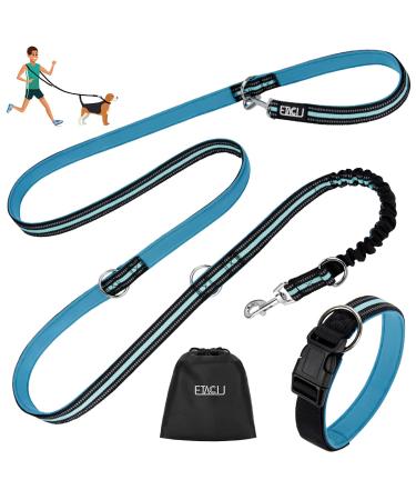 Etaccu double linen free -handed practice lines with rolling lines 3m for medium dog up to 50 kg large dogs robust non -slip handle without involvement reflective (blue) l 3m 50kg blue - Buy Online on GoSupps.com