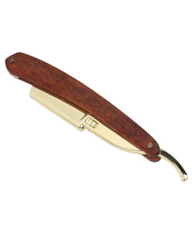 Men's Beard Knife Holder | Ergonomic & Foldable Metal Design - Premium Stainless Steel & Solid Wood | Perfect for Gentleman's Grooming - Buy Online on GoSupps.com