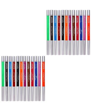 Angoily 24 Pcs 1 Set Shadow Set Eyeliner Pencil Professional Eyeliner Pens Quick-drying Eyeliners 1 count (Pack of 1) Colorfulx2pcs