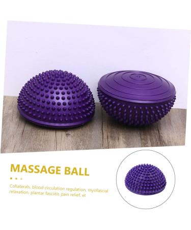JECOMPRIS 2ST Durian Ball Tool - Neck & Trigger Point Massage Device for Muscle Relaxation | Outdoor & Yoga Equipment | PVC Violet - Buy Online on GoSupps.com