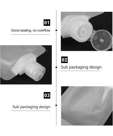 1 Set Travel Lotion Refill Bag Funnel Travel Pouches for Toiletries Liquid Refillable Pouches Refillable Cosmetic Containers Travel Containers X1 Stickers Portable Suction Bag - Buy Online on GoSupps.com