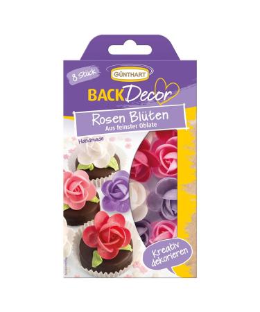 G nthart BackDecor | Rose petals in pink purple and white | made from the finest wafer paper | for cakes and cupcakes