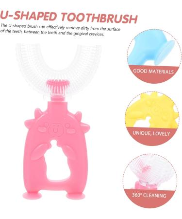 Magiclulu 12 STK U-Shaped Toothbrush for Children - Portable Oral Care Solution | Children's Toothbrush with Handbook - Buy Online on GoSupps.com