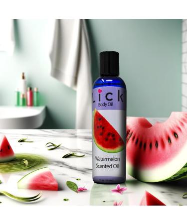 LICK Watermelon Scented Body Oil - Vitamin E Hydrating After Shower Oil for All Skin Types Antioxidant Protection & Aromatherapy - Buy Online on GoSupps.com