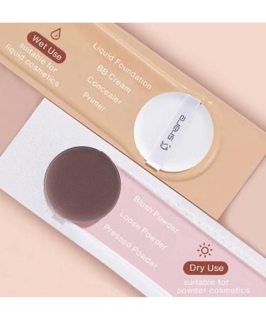 Uranian Powder Puffs for Face Makeup - 2pcs Puff Set for Foundation Concealer & Loose Powder - Perfect for Women & Girls - Buy Online on GoSupps.com