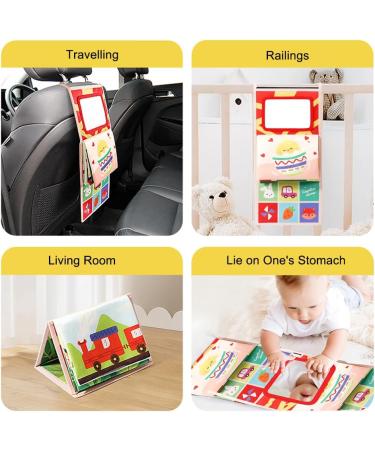 TK999SW Baby Toy for 0-12 Months | Foldable Mirror & Crackling Book | Visual Auditory Tactile Stimulation | Perfect Gift for Young Girls - Buy Online on GoSupps.com