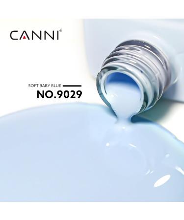 CANNI UV Nail Polish - Natural Soft Blue Gel | Soak Off Gel for Nail Art | Classic UV Lamp Compatible 9029 - Buy Online on GoSupps.com