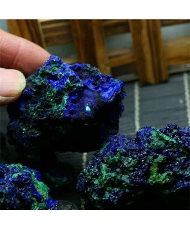 Natural Crystal Rough Natural Azurite Malachite Geode Crystal Specimen Stone Collectible (Color : Irregular Shape Size : 3-4cm) 3-4cm Irregular Shape - Buy Online on GoSupps.com