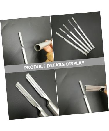 Minkissy 10 STK Pig Hair Blade Holder - Japanese Fish Tweezers & Metal Cleaning Devices for Body Care | Stainless Steel Scraper for Pigs - Buy Online on GoSupps.com