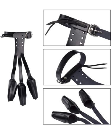 Leather Three Finger Tab Protector for Recurve Bow - Shooting Gloves Youth/Adult - S Black - Buy Online on GoSupps.com