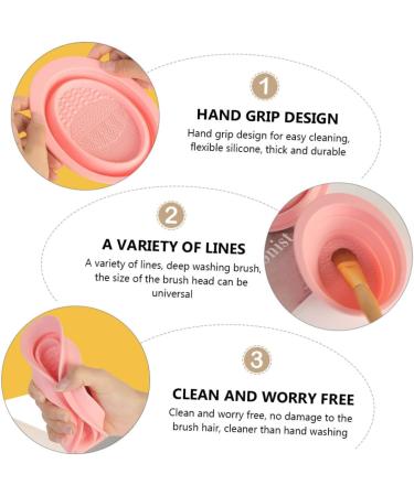 DOITOOL Cleanser of Makeup Brush Creative Makeup Brush Cleaning Make up Kit Cleaning Tools Beauty Tools Paint Brush Cleaner Cosmetics Brush Cleaner Silica Gel Washer Portable - Buy Online on GoSupps.com