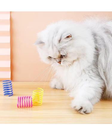 Xzhixiao 20-Part Cat Spring Toy Set | Colorful Coil & Feather Toys for Cats | Novelty Pet Companions | International Shipping - Buy Online on GoSupps.com