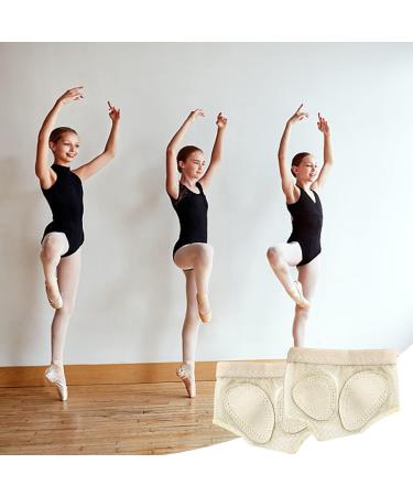 2-Pack Ballet Foot Tanga Socks | Forefoot Toe Pads for Ballet & Fitness | Protective Socks in Black & Skin Colors - Buy Online on GoSupps.com