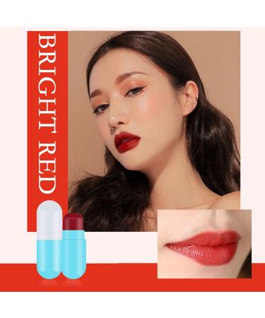 Prreal Capsule Lipstick Set - 5 Colors Long-Lasting Velvet Matte Waterproof Mini Lipstick Gift for Girls - Perfect for International Shipping - Buy Online on GoSupps.com