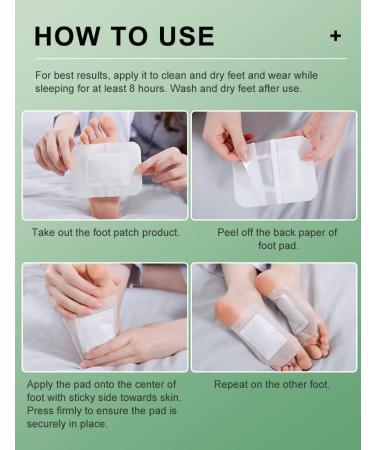 Green Tea Foot Pads for Deep Cleansing and Pain Relief - Foot Care Patches for Better Sleep and Stress Relief - Buy Online on GoSupps.com