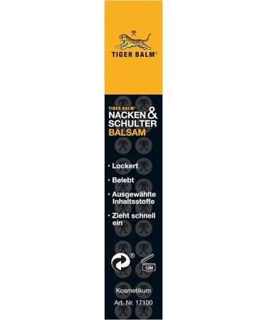 Tiger Balm Neck & Shoulder Balm - 50g | Nourishing Pain Relief Rub for On-the-Go Relief | International Shipping Available - Buy Online on GoSupps.com