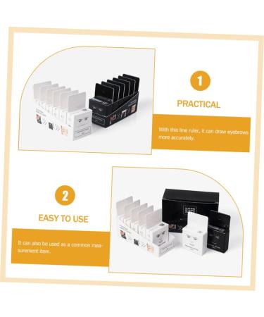 Angoily 6boxes Tattooing Auxiliary Rulers Measuring Manual Supplies Practical Ruler Eyebrow Embroidered - Buy Online on GoSupps.com