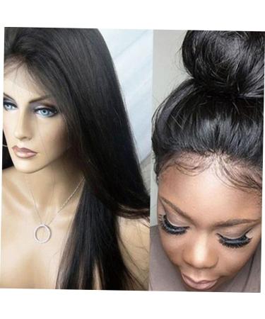 FOMIYES scrunchies black full head clip black scrunchies hair real extensions human remy hair seamless hair remy hair extensions black hair extensions real hair extensions gradient patch - Buy Online on GoSupps.com