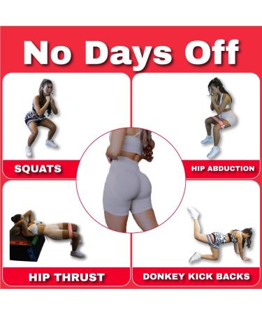 Fabric Resistance Bands Set | 3 Booty & Leg Exercise Bands for Women | Glute & Squat Bands for Effective Workouts - Buy Online on GoSupps.com