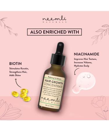 Neemli Naturals Redensyl & Biotin Hair Growth Concentrate 1.69 Fl Oz - Transparent | Pack of 1 - Buy Online on GoSupps.com