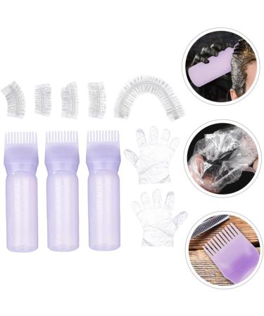 Didiseaon 1 Set Hair Oil Bottle Hair Coloring Tools Hair Coloring Kit Hair Bleach Kit Hair Bleaching Kit Hair Oil Applicator Hair Dying Accessory Kit Purple Hair Dye Plastic Supplies 6.9x4.8cm Purple - Buy Online on GoSupps.com