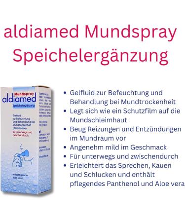 ALDIAMED Mundspray 3x50ml | Saliva Moisturizer & Dry Mouth Treatment | Mild Taste | Travel-Friendly Savings Set - Buy Online on GoSupps.com