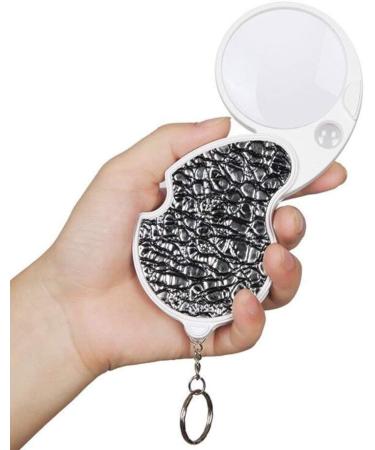 Mini Pocket Glass 4X 20X HD Lens Swivel Folding Keyring Magnifier Portable Small Loupe with LED Light for Seniors Low Vision Travel Books Magazines Made in China - Buy Online on GoSupps.com