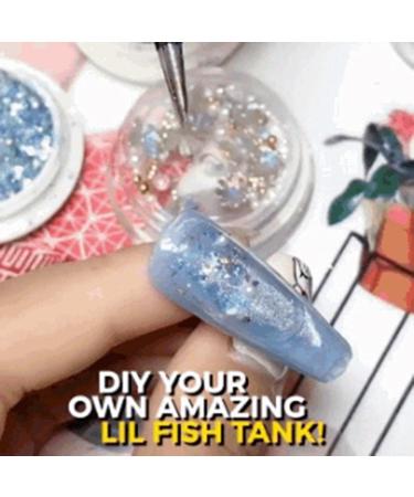 WINBST DivaScarlet Aquarium Nails Art Tips - 100 Pieces DIY French Acrylic Nail Tips with Box for Stunning Nail Art - Buy Online on GoSupps.com