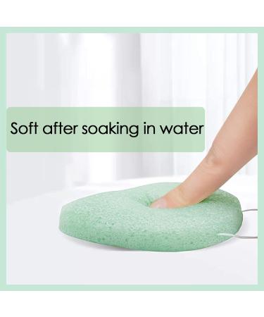 Linkidea 6 Pack Konjac Facial Sponges for Deep Cleansing and Exfoliating - Gentle Face & Body Scrubber for Makeup & Shower - Buy Online on GoSupps.com