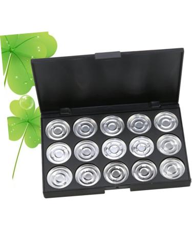 VINTORKY 15 Empty Cosmetic Case Travel Makeup Case Empty Makeup Eyeshadow Estuche De Maquillaje Silver - Buy Online on GoSupps.com