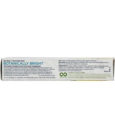 Buy Tom's of Maine Botanically Bright Whitening Toothpaste Peppermint 4.7 Oz - Case of 6 | International Shipping Available - Buy Online on GoSupps.com