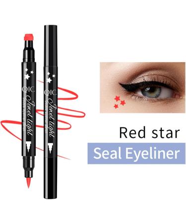 Eye Liner Stamp Pens - Liquid Pencil Eye Liners Stamp | Double-Headed Eye Liner Pen Waterproof Liquid Liner Eye Makeup Stencil Smudge Proof Eyeliners - Buy Online on GoSupps.com