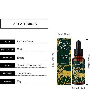 Ear drops for ears 30 ml fast absorbing liquid support supplement for men after swimming outdoor activities sleeping after showering and traveling - Buy Online on GoSupps.com