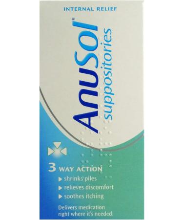 Mc Neil 2 X Anusol Suppositories 24 - Triple Action Relief for Hemorrhoids - Buy Online on GoSupps.com