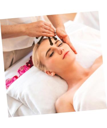 Tovinanna 4-Piece Massage Device Set - Hand Massager Scalp Massager Heated Eye Pads & Wooden Tools for Ultimate Relaxation - Buy Online on GoSupps.com