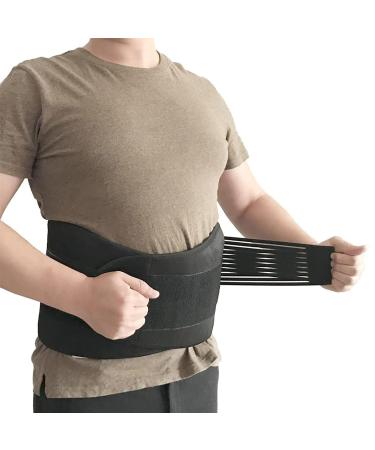 3XL Lumbar Support Brace - Orthopedic Neoprene Compression Belt for Sciatica & Herniated Disc Pain Relief - Black & Blue - Buy Online on GoSupps.com