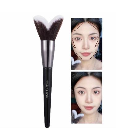 Contouring Makeup Brush - Soft Bristles Jawlines Contouring Brush Professional Makeup Brushes Bronzer & Face Powder Makeup Tools Flawlessly Contours & Sculpts Cheekbones Sritob