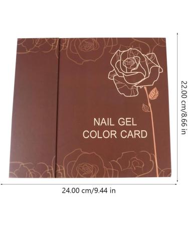 Minkissy Nail Nail 120 Nail Color Chart Display Books Nail Polish Color Cards Plastic Polish Board Nail Tips Display for Nail Art Practice Design Samples - Buy Online on GoSupps.com