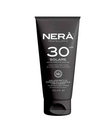 NERA Pantelleria High Protection SPF 30 Sunscreen: Water-Resistant Vitamin Enriched with UVA & UVB Filters. Age-Defying Body Sunscreen Lotion 100ml for Men and Women