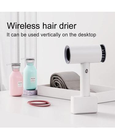 Travel Hair Dryer Portable Cordless Hair Dryer with Hot and Cold Air Small Foldable Wireless Hair Dryer for Hairdressing Oil Painting Drying - Buy Online on GoSupps.com