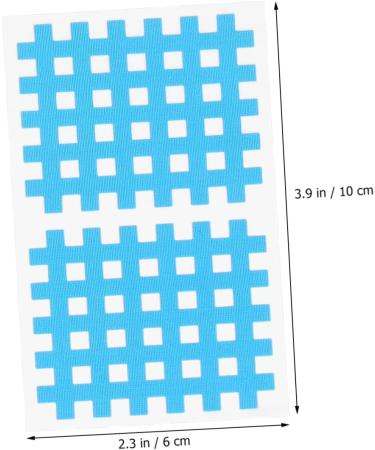 20 Sheets Fitness Support Tape - Adhesive Cloth for Sports Injuries & Physiotherapy | Easy Sticky 10x6cm - Best Sports Adhesive Tape for Fitness - Buy Online on GoSupps.com