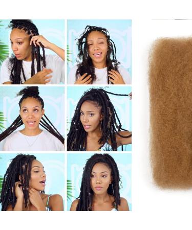 FASHION IDOL Afro Kinkys Bulk Human Hair 10 Inch Honey Blonde for Dreadlock Extensions - 50g Pack - Buy Online on GoSupps.com
