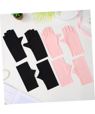 POPETPOP 8 Pairs Nail Gloves Black Fingerless Gloves Women Uv Rays Gloves Anti Gloves for Gel Nails Fingerless Gloves Uv Anti Uv Gloves Nail Art Gloves Manicure Nylon - Buy Online on GoSupps.com