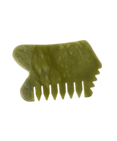 Frcolor 4 pieces xiuyan-jade massage comb massage plate guasha massage tools guasha bord comb from jadestein back body scrub systems head massage skin.
