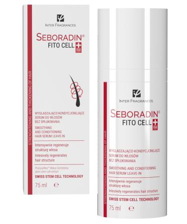 Seboradin Hair Serum Leave In Emollient For Easy Combing Conditioning Strengthing Smoothing Moisturising Nourishing Plant Stem Cells Oil Complex Of Radish Magnolia Rosemary Extracts 75 ml Fito Cell
