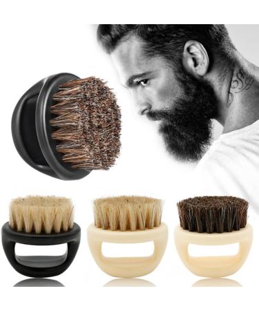 Men's Bristle Beard Brush & Mustache Comb - Premium Round Hair Bristles for Perfect Grooming - Buy Online on GoSupps.com