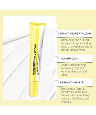Instant Temporary Eye Tightener Cream: Reduces Under Eye Bags Dark Circles & Puffiness Anti-Aging Fine Lines Firm Delicate Skin Under Your Eyes Rapid Eye Firming 0.5 oz (1) - Buy Online on GoSupps.com