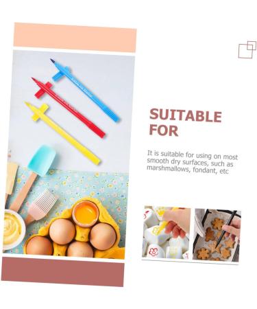 HOMSFOU 8 Pcs Baking Pen Cake Diy Draw Tools Edible Food Markers Cakes Frosting Pen Journal Planner Pen Paint Pen Biscuit Markers Pen Cake Icing Pens Chocolate Double Head Plastic - Buy Online on GoSupps.com